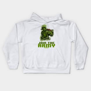 Join the Army 8bit PixelArt Kids Hoodie